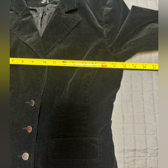 Calvin Klein Jeans Black Corduroy fitted blazer jacket - Picture 6 of 8